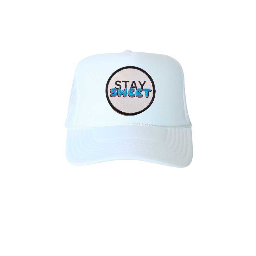 STAY SWEET throwback 80's Trucker Hat m3 goods og