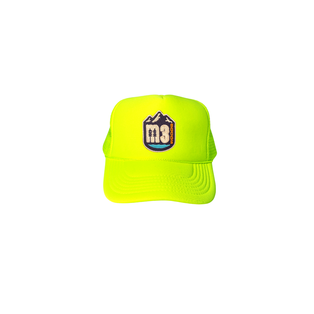 m3 goods logo PNW Trucker Hat